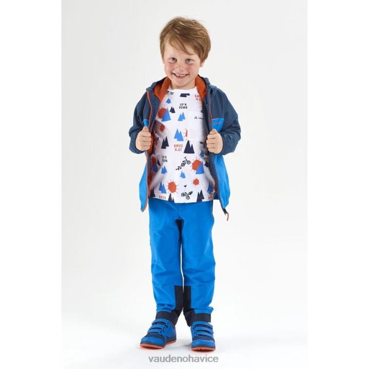 VAUDE 6FF4J2147 oblečenie vyžarovať/zelená deti Bunda do dažďa turaco ii