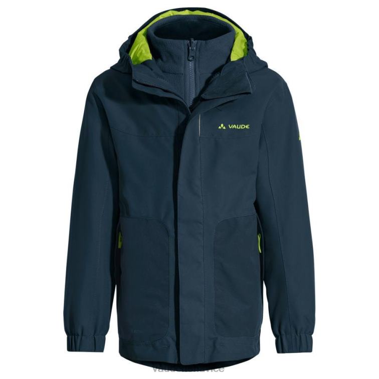 VAUDE 6FF4J2156 oblečenie temné more deti outdoorová bunda campfire iv 3 v 1
