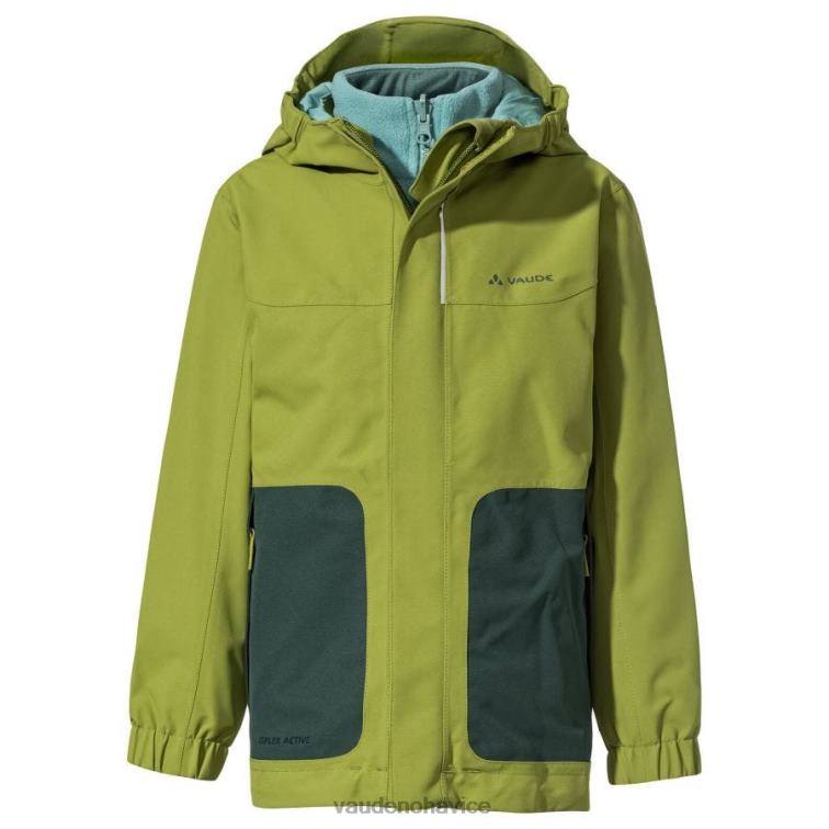 VAUDE 6FF4J2157 oblečenie avokádo deti outdoorová bunda campfire iv 3 v 1