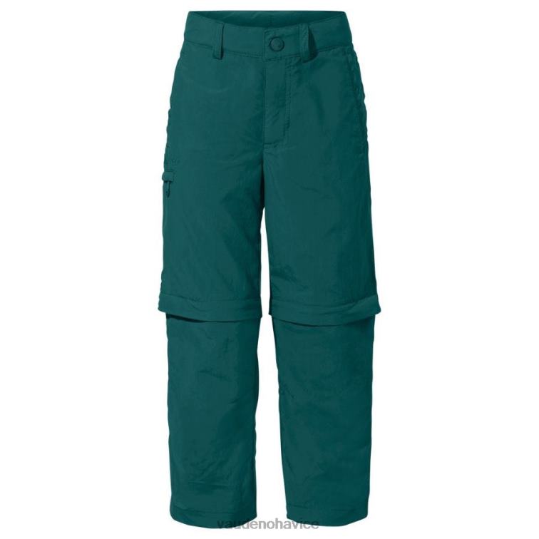 VAUDE 6FF4J2246 oblečenie kačica zelená deti detektívne antimos nohavice na zips