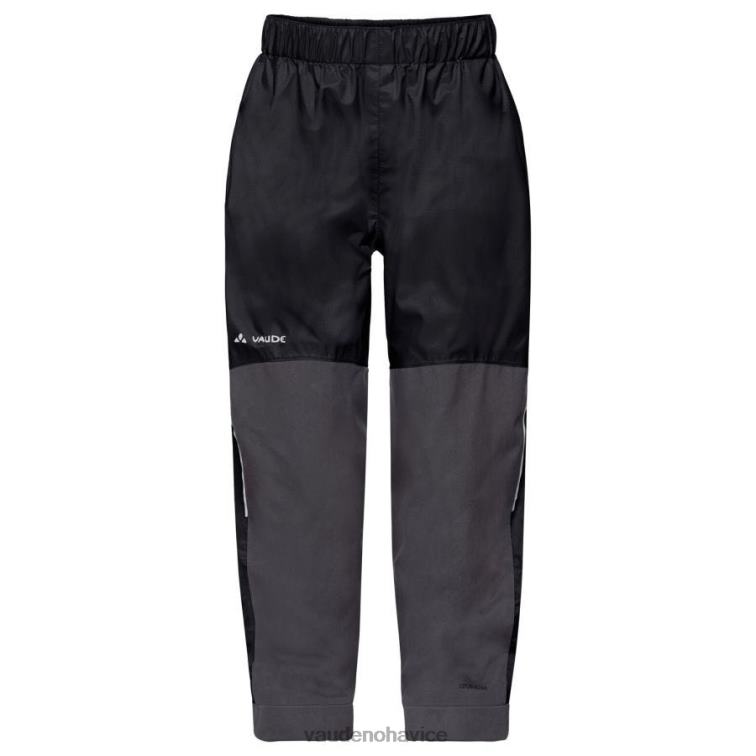 VAUDE 6FF4J2289 oblečenie čierna deti únikové iii polstrované nohavice do dažďa