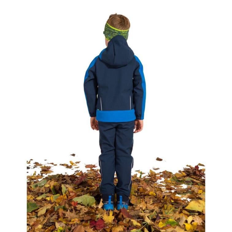 VAUDE 6FF4J2296 oblečenie temné more deti rondane softshellové nohavice