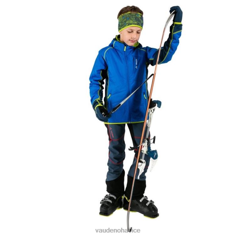 VAUDE 6FF4J2301 oblečenie tmavé more/zelené deti softshellové nohavice capacida