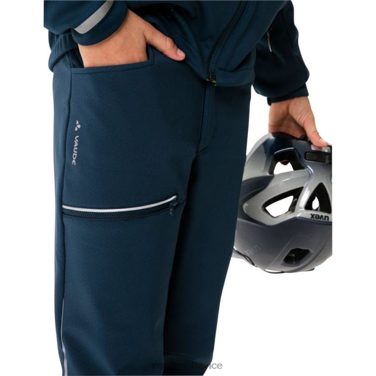 VAUDE 6FF4J2310 oblečenie temné more deti Softshellové cyklistické šortky qimsa