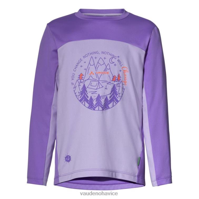 VAUDE 6FF4J2332 oblečenie pastelová lila deti Solaro ii tričko s dlhým rukávom
