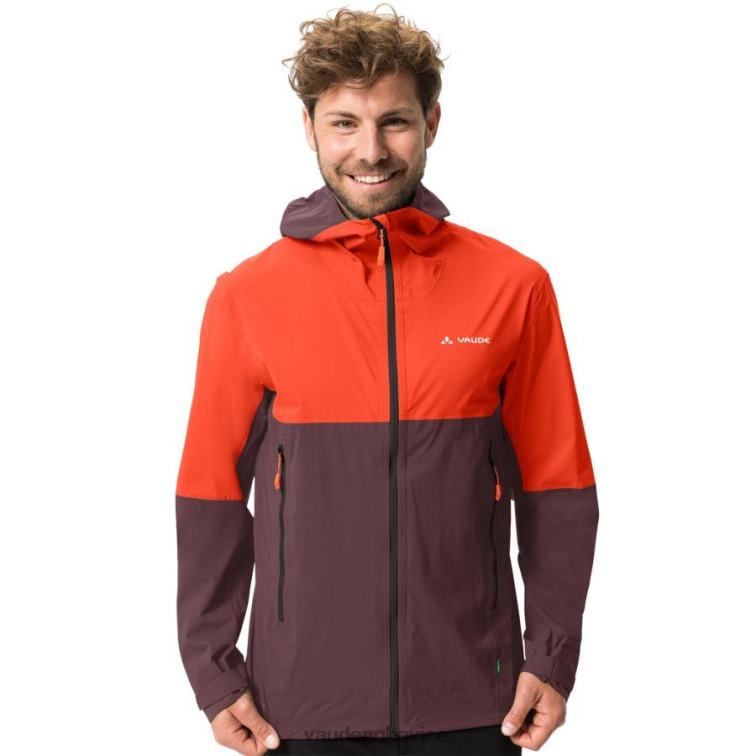 VAUDE 6FF4J1250 oblečenie tmavý dub muži simony iv 2,5-vrstvová bunda do dažďa