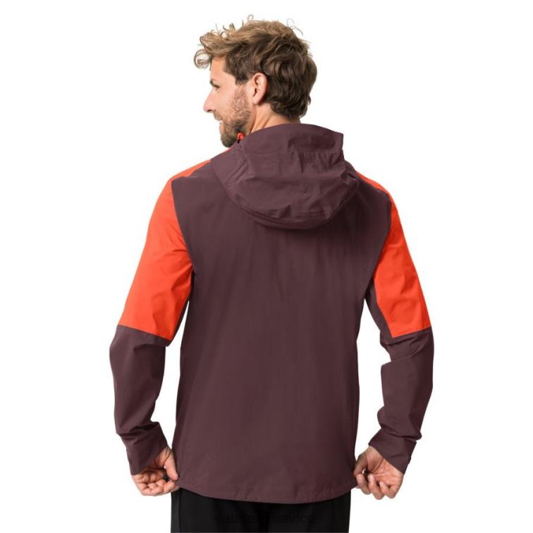 VAUDE 6FF4J1250 oblečenie tmavý dub muži simony iv 2,5-vrstvová bunda do dažďa