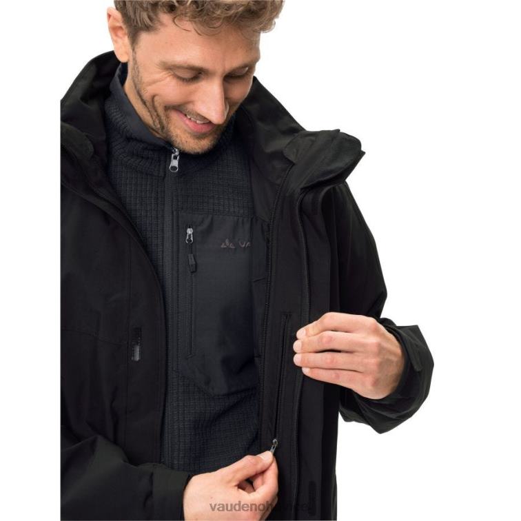 VAUDE 6FF4J1275 oblečenie čierna muži idris iii parka 3 v 1