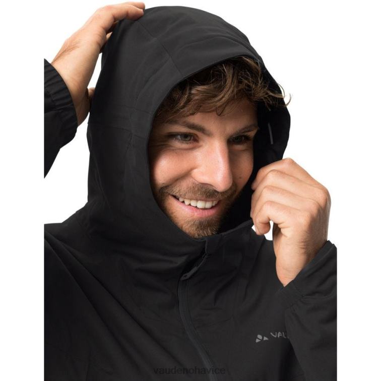 VAUDE 6FF4J1291 oblečenie čierna muži cyklistická bunda do dažďa