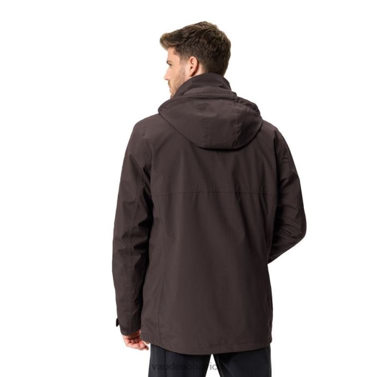 VAUDE 6FF4J1329 oblečenie pekanovo hnedá muži bunda rosemoor 3 v 1