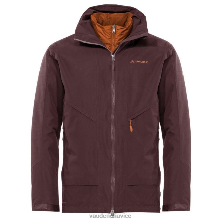 VAUDE 6FF4J1433 oblečenie tmavé more/červené muži elope outdoorová bunda 3 v 1