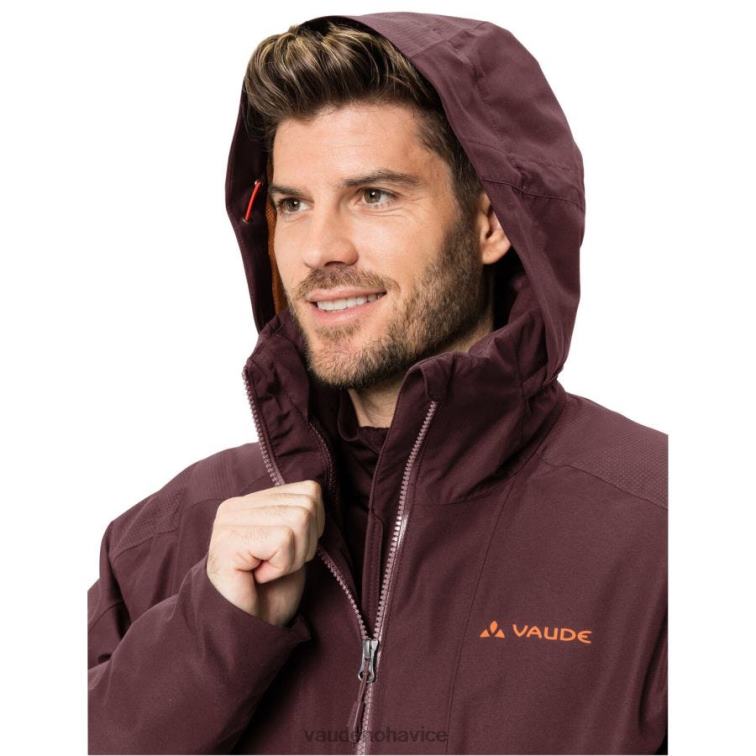 VAUDE 6FF4J1433 oblečenie tmavé more/červené muži elope outdoorová bunda 3 v 1