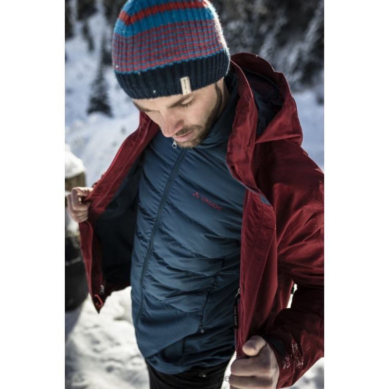 VAUDE 6FF4J1434 oblečenie tmavé more/červené muži elope outdoorová bunda 3 v 1