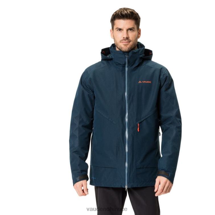 VAUDE 6FF4J1434 oblečenie tmavé more/červené muži elope outdoorová bunda 3 v 1