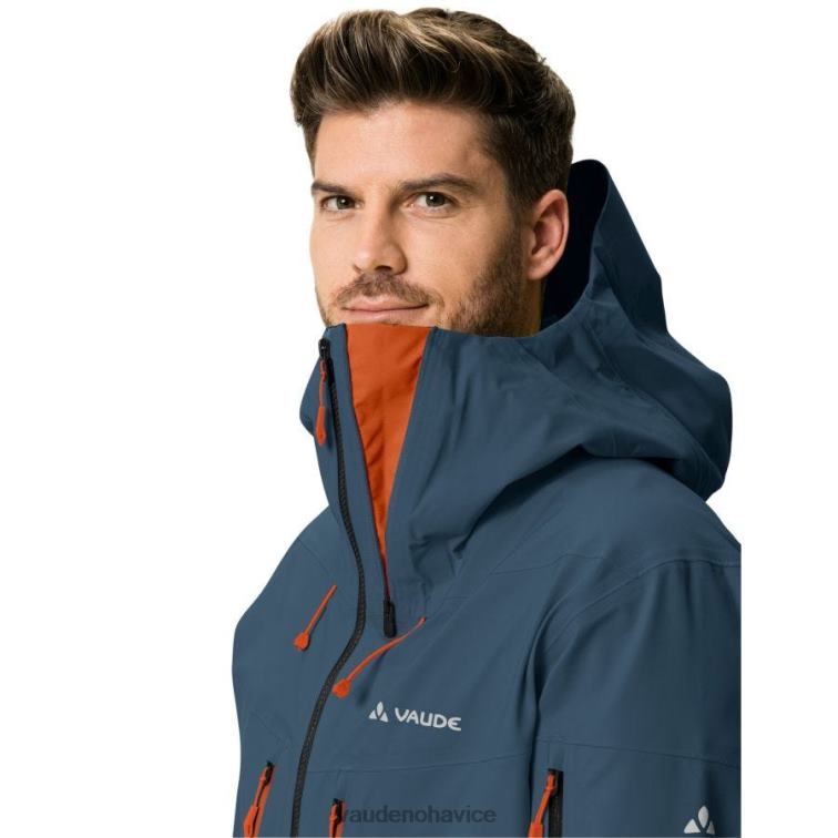 VAUDE 6FF4J1450 oblečenie temné more muži 3-vrstvová skialpinistická bunda monviso