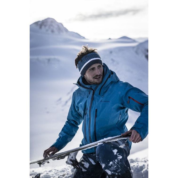 VAUDE 6FF4J1450 oblečenie temné more muži 3-vrstvová skialpinistická bunda monviso