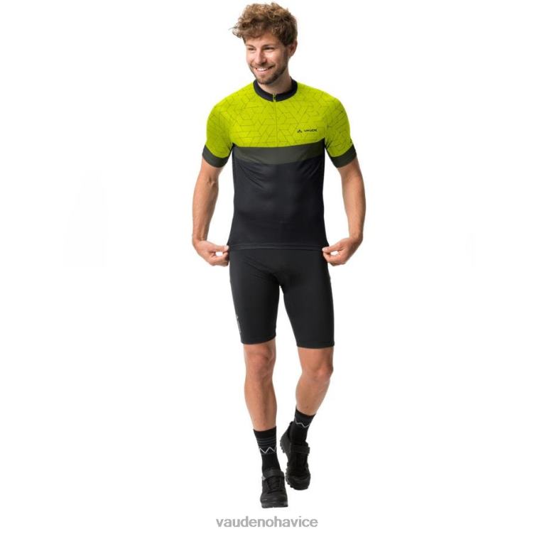 VAUDE 6FF4J1768 oblečenie svetlozelená muži pretekársky cyklistický dres s polovičným zipsom
