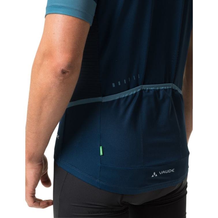 VAUDE 6FF4J1899 oblečenie svietiaca červená muži celorozopínací cyklistický dres posta