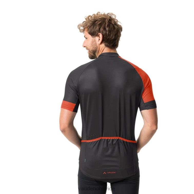 VAUDE 6FF4J1901 oblečenie svietiaca červená muži celorozopínací cyklistický dres posta