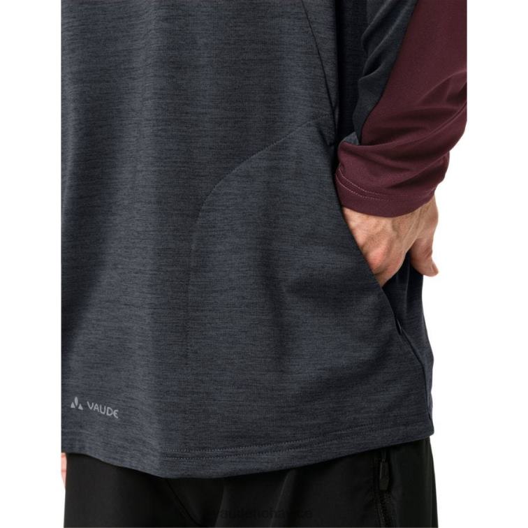 VAUDE 6FF4J1996 oblečenie tmavý dub muži celoročný moab trikotový cyklistický dres s dlhým rukávom