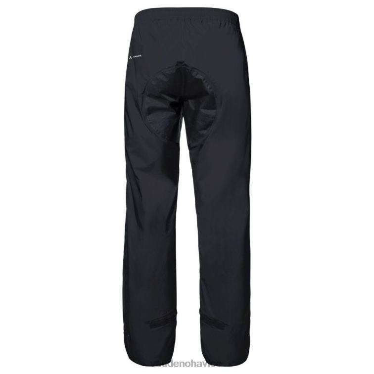 VAUDE 6FF4J1555 oblečenie čierna muži drop ii nohavice do dažďa