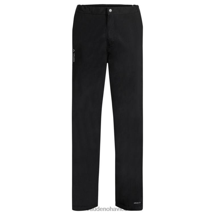 VAUDE 6FF4J1678 oblečenie čierna muži yaras rain iii nohavice do dažďa na zips