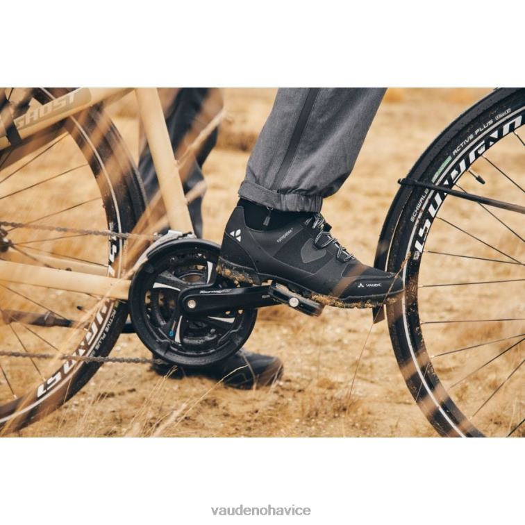 VAUDE 6FF4J1741 oblečenie čierna muži cyklistické nohavice do dažďa yaras