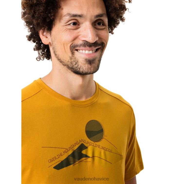 VAUDE 6FF4J1869 oblečenie spálená žltá muži zbierané tričko