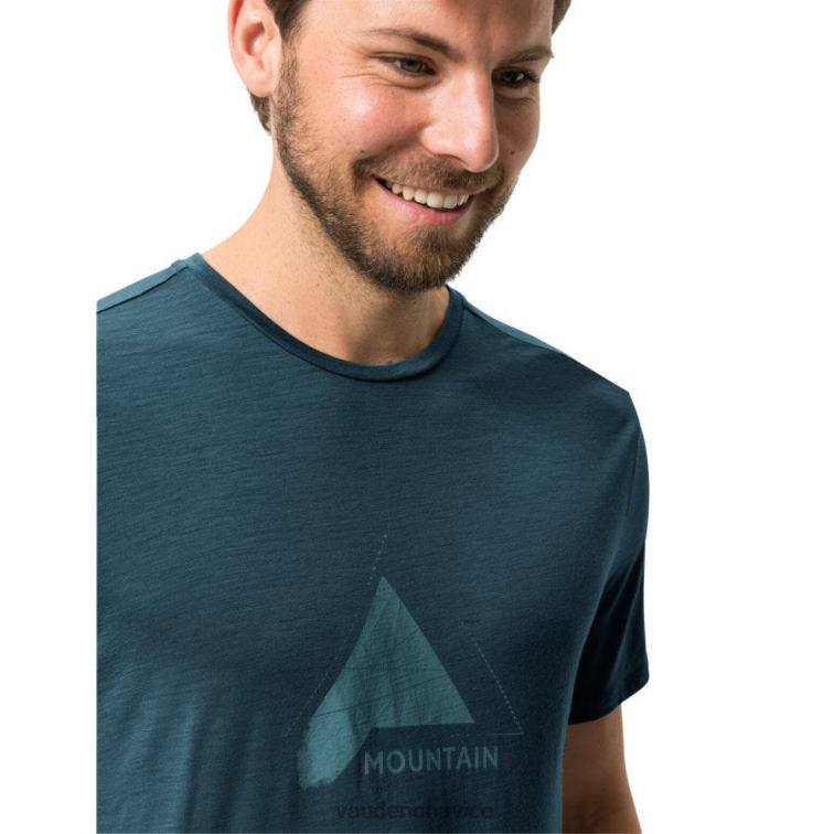 VAUDE 6FF4J1935 oblečenie temné more muži tričko z tekoa vlny