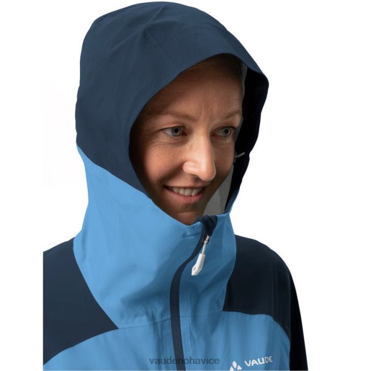 VAUDE 6FF4J102 oblečenie modrá sojka ženy simony iv 2,5-vrstvová bunda do dažďa