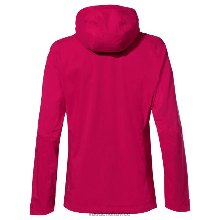 VAUDE 6FF4J104 oblečenie karmínovo červená ženy simony iv 2,5-vrstvová bunda do dažďa