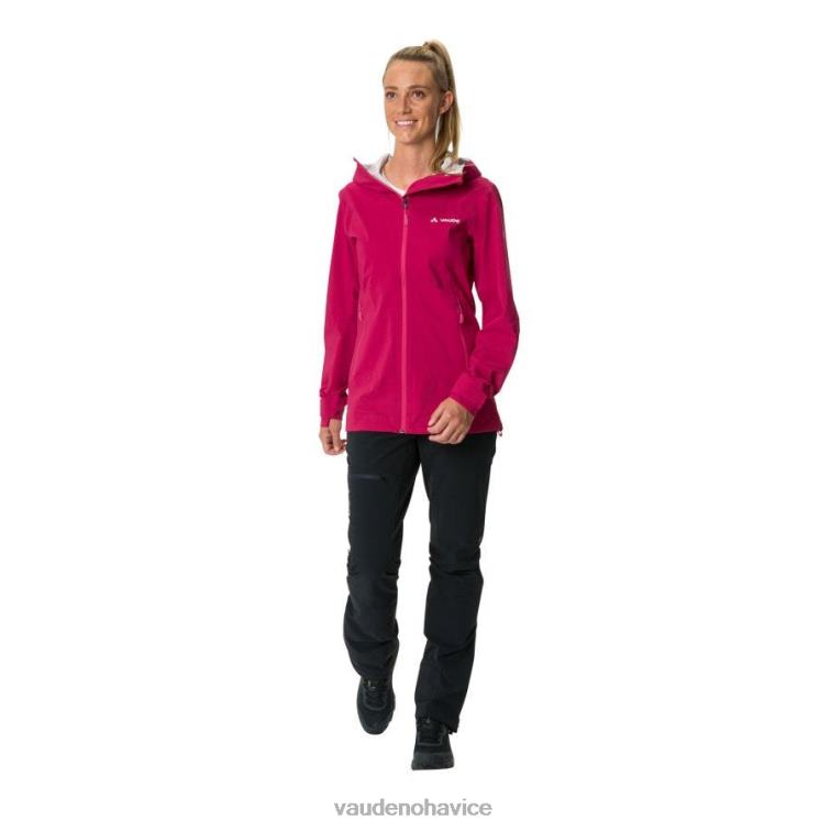 VAUDE 6FF4J104 oblečenie karmínovo červená ženy simony iv 2,5-vrstvová bunda do dažďa