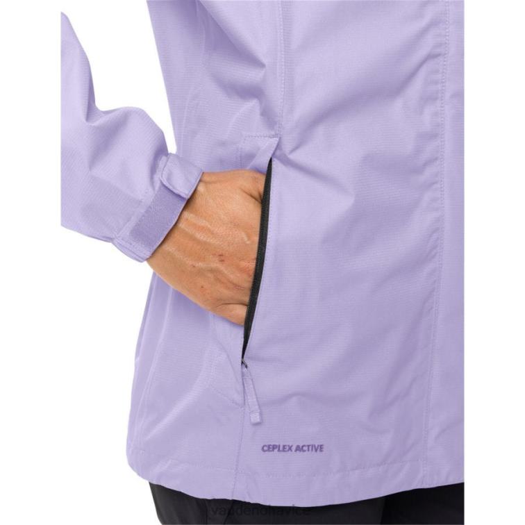 VAUDE 6FF4J14 oblečenie pastelová lila ženy úniková bunda do ľahkého dažďa