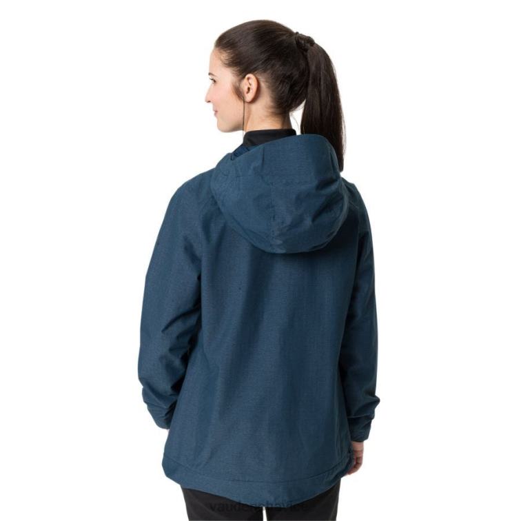 VAUDE 6FF4J281 oblečenie temné more ženy comyou pro cyklistická bunda do dažďa