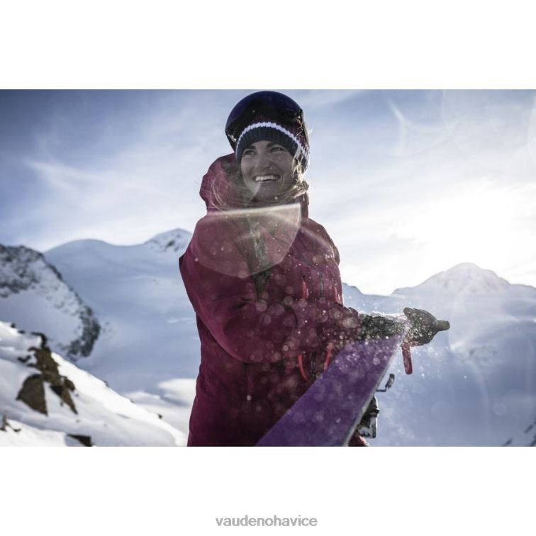 VAUDE 6FF4J295 oblečenie karmínovo červená ženy 3-vrstvová skialpinistická bunda monviso