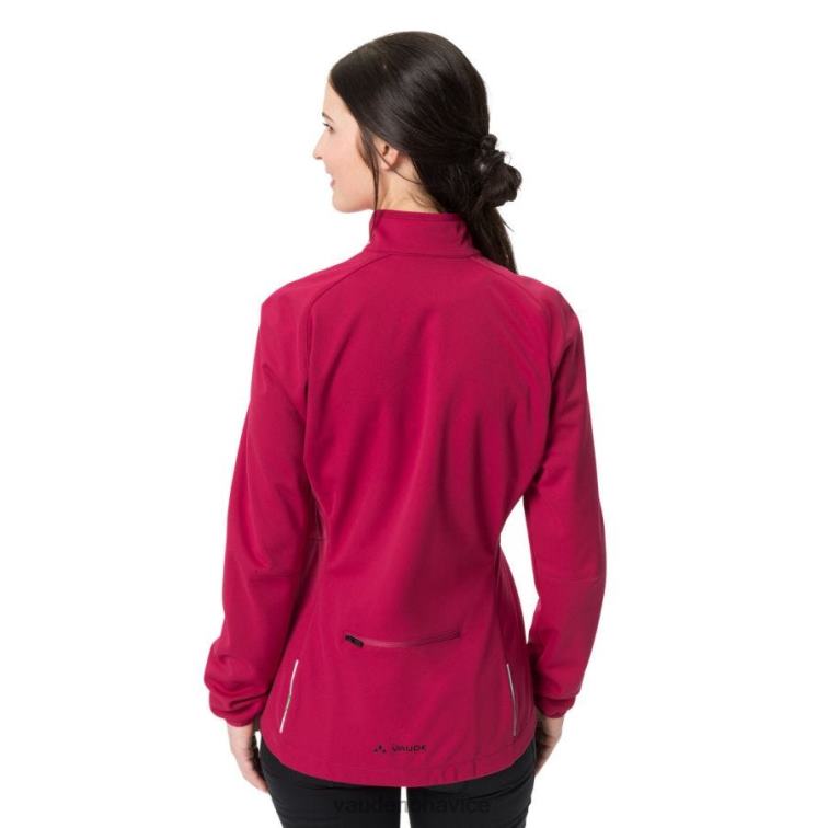 VAUDE 6FF4J308 oblečenie karmínovo červená ženy matera softshellová cyklistická bunda
