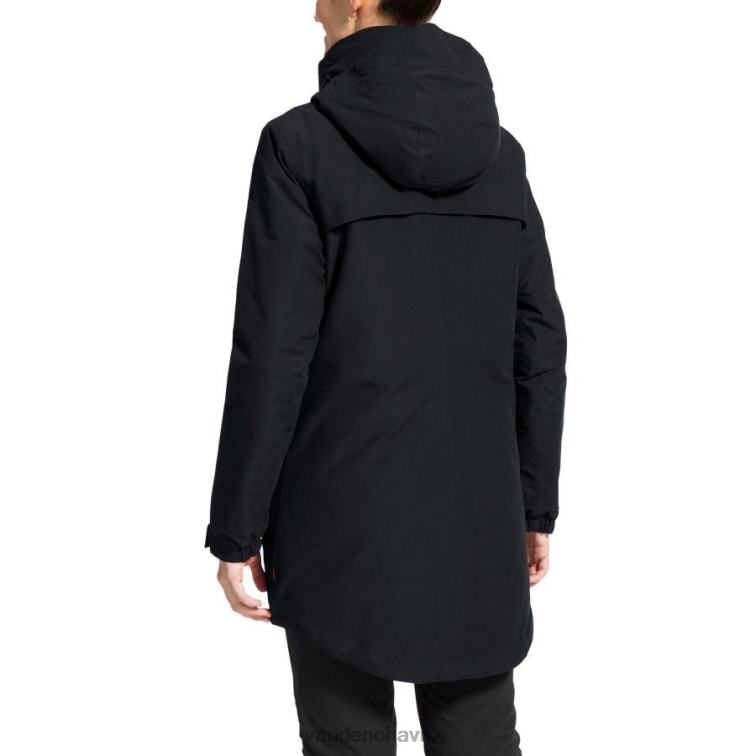 VAUDE 6FF4J321 oblečenie čierna ženy skomer vlnená parka