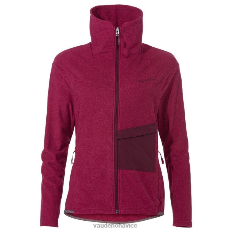 VAUDE 6FF4J358 oblečenie karmínovo červená ženy yaras fleecová cyklistická bunda
