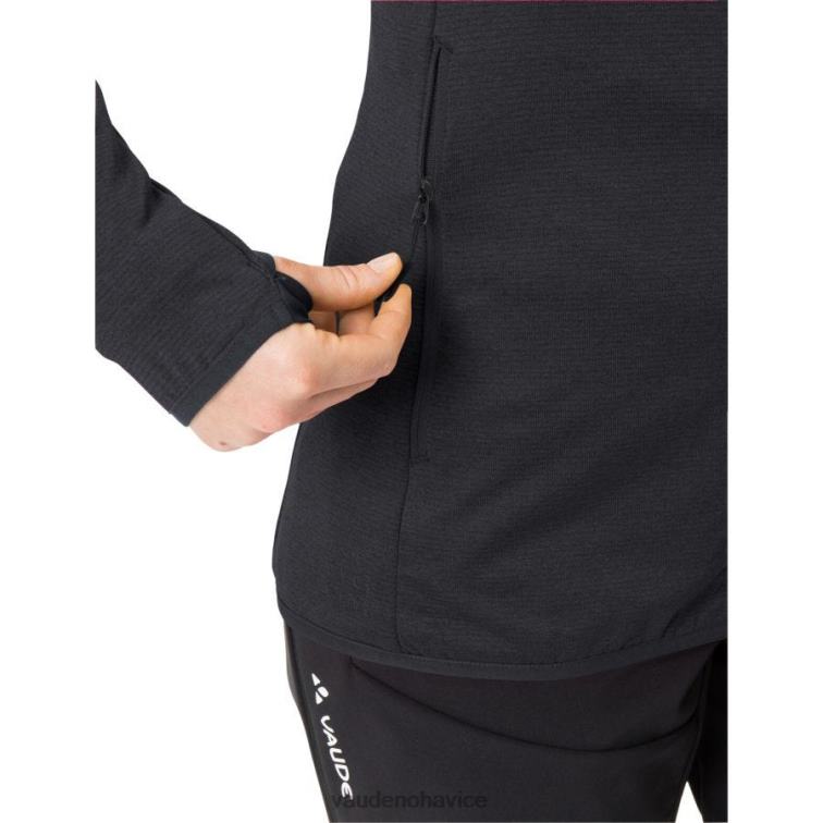 VAUDE 6FF4J363 oblečenie čierna ženy flísová bunda monviso s kapucňou