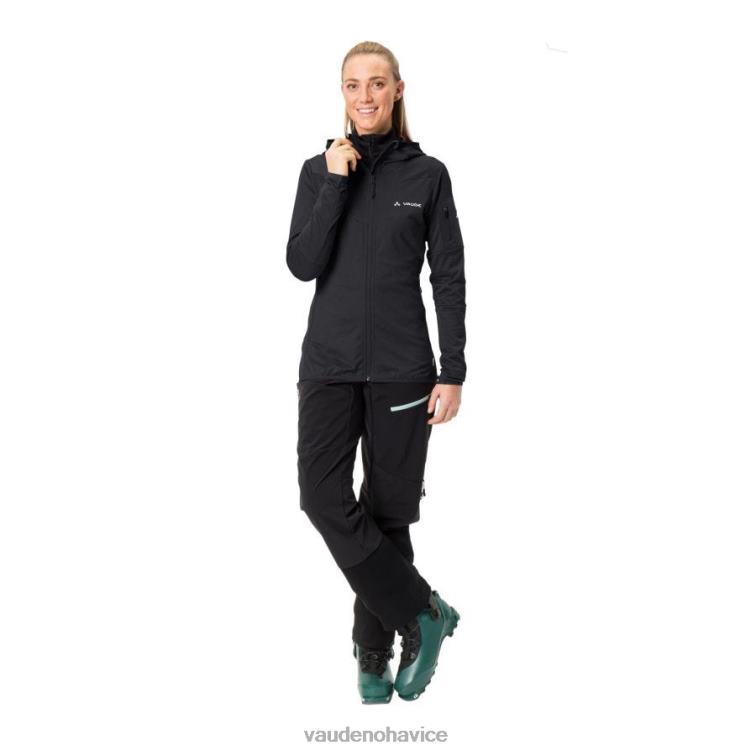 VAUDE 6FF4J363 oblečenie čierna ženy flísová bunda monviso s kapucňou