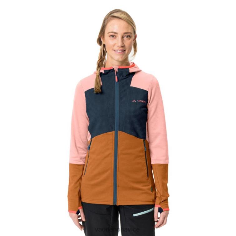 VAUDE 6FF4J364 oblečenie temné more ženy mriežková fleecová bunda monviso