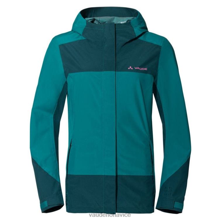 VAUDE 6FF4J40 oblečenie prašný mach ženy Neyland 2,5-vrstvová bunda do dažďa