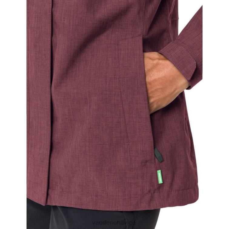 VAUDE 6FF4J68 oblečenie tmavá čerešňa ženy bunda do dažďa rosemoor