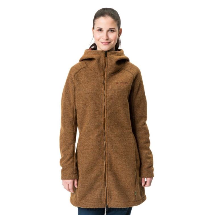 VAUDE 6FF4J78 oblečenie bahno hnedá ženy kabát tinshan iii