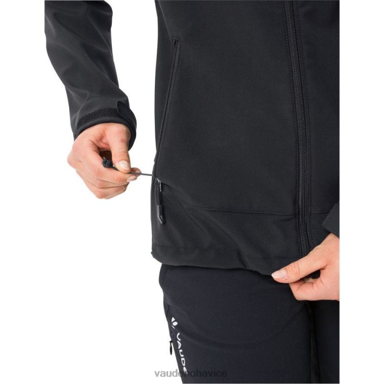 VAUDE 6FF4J85 oblečenie čierna ženy cyklónová vi softshellová bunda