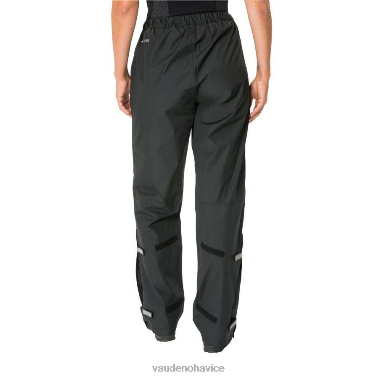 VAUDE 6FF4J527 oblečenie čierna ženy nohavičky do tekutého dažďa