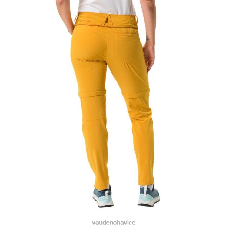 VAUDE 6FF4J540 oblečenie spálená žltá ženy skomer ii nohavice na zips