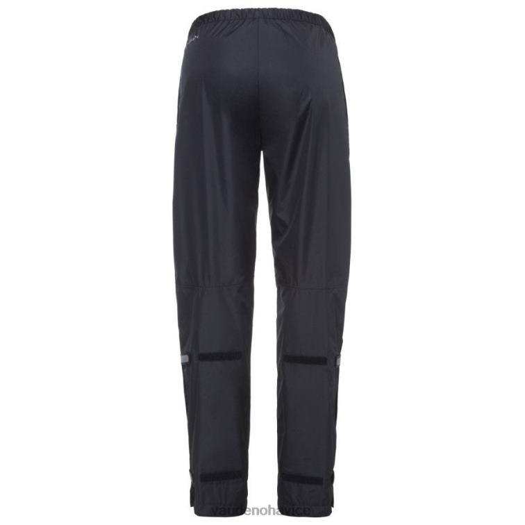 VAUDE 6FF4J550 oblečenie čierna ženy tekuté nohavice do dažďa na zips