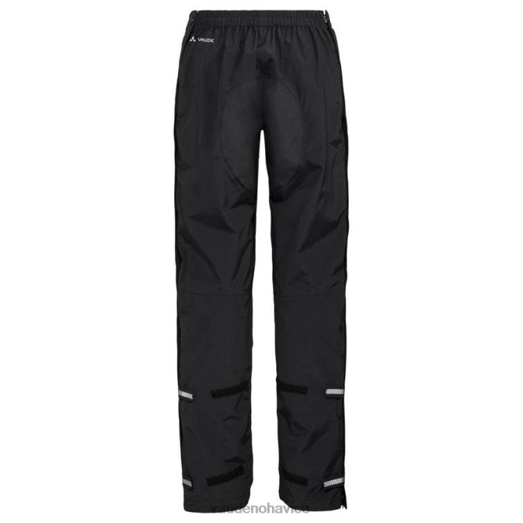 VAUDE 6FF4J554 oblečenie čierna ženy yaras rain iii nohavice do dažďa na zips
