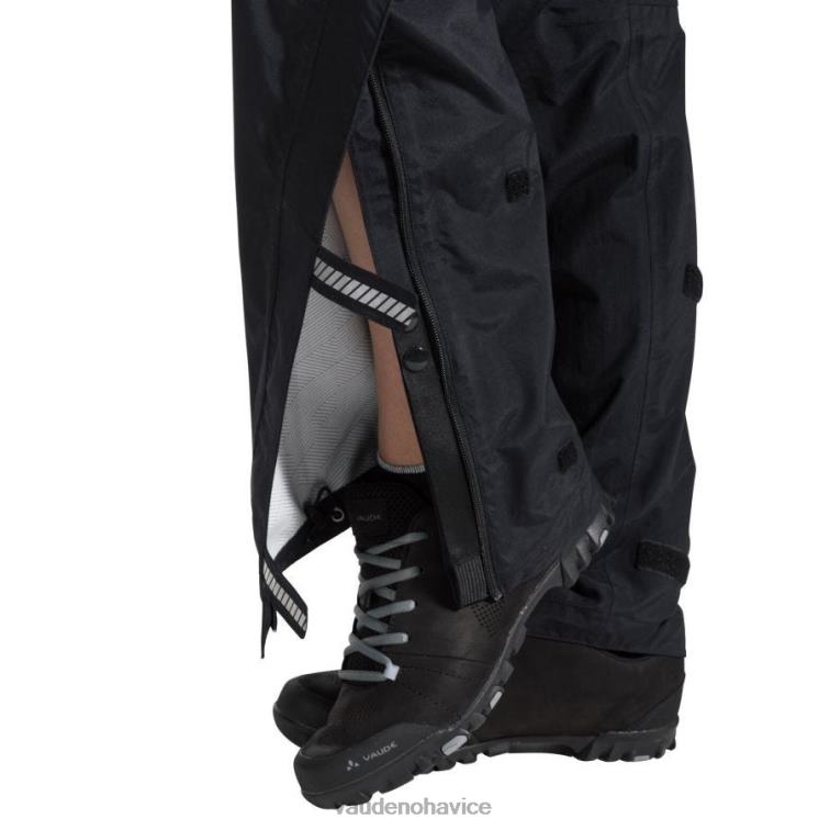 VAUDE 6FF4J554 oblečenie čierna ženy yaras rain iii nohavice do dažďa na zips